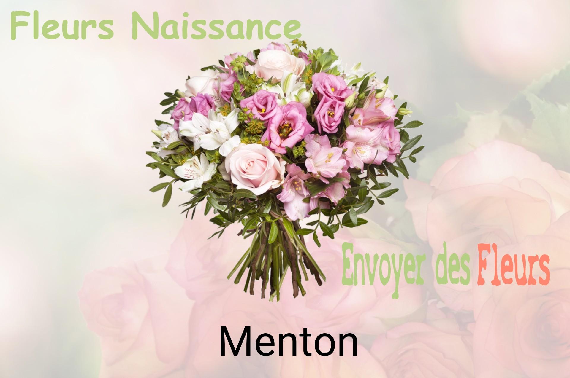 Bouquet de fleurs de naissance livré à Menton